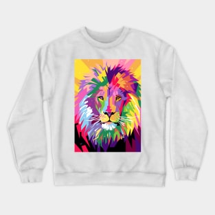 Lion Pop Art Crewneck Sweatshirt